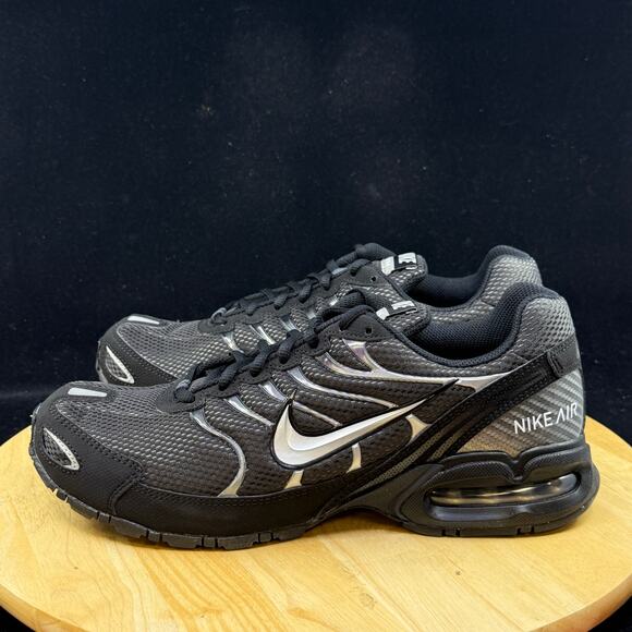 Nike Air Max Torch 4 Men\'s Size 8.5 Anthracite Metallic Silver Black 343846-002